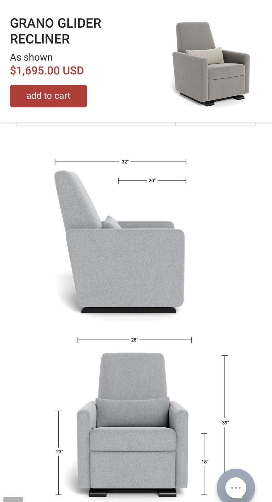 Monte glider recliner