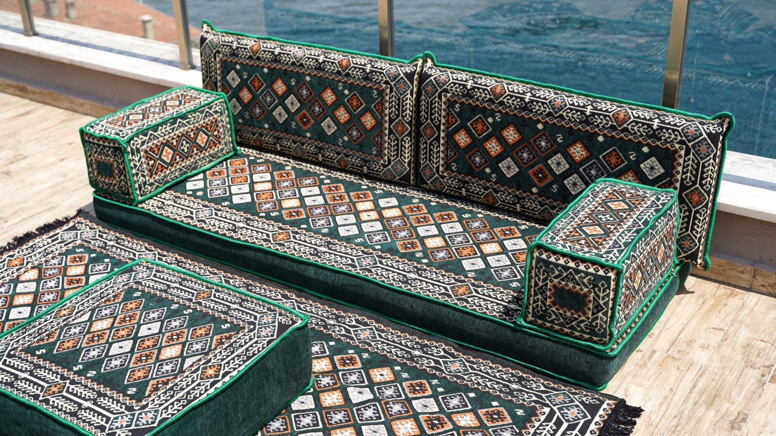 Single Floor Sofa, Arabic Majlis Set, Floor Sofa Set, Ethnic Sofa, Arabic Jalsa