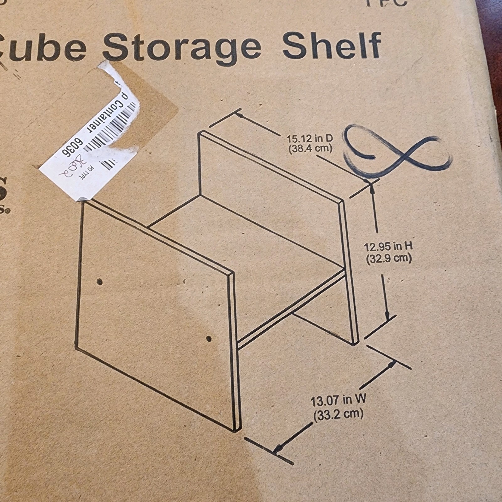 BHG Cube Storage H Shelf Better Homes & Gardens 12.95″ X 13.07″ X 15.12″