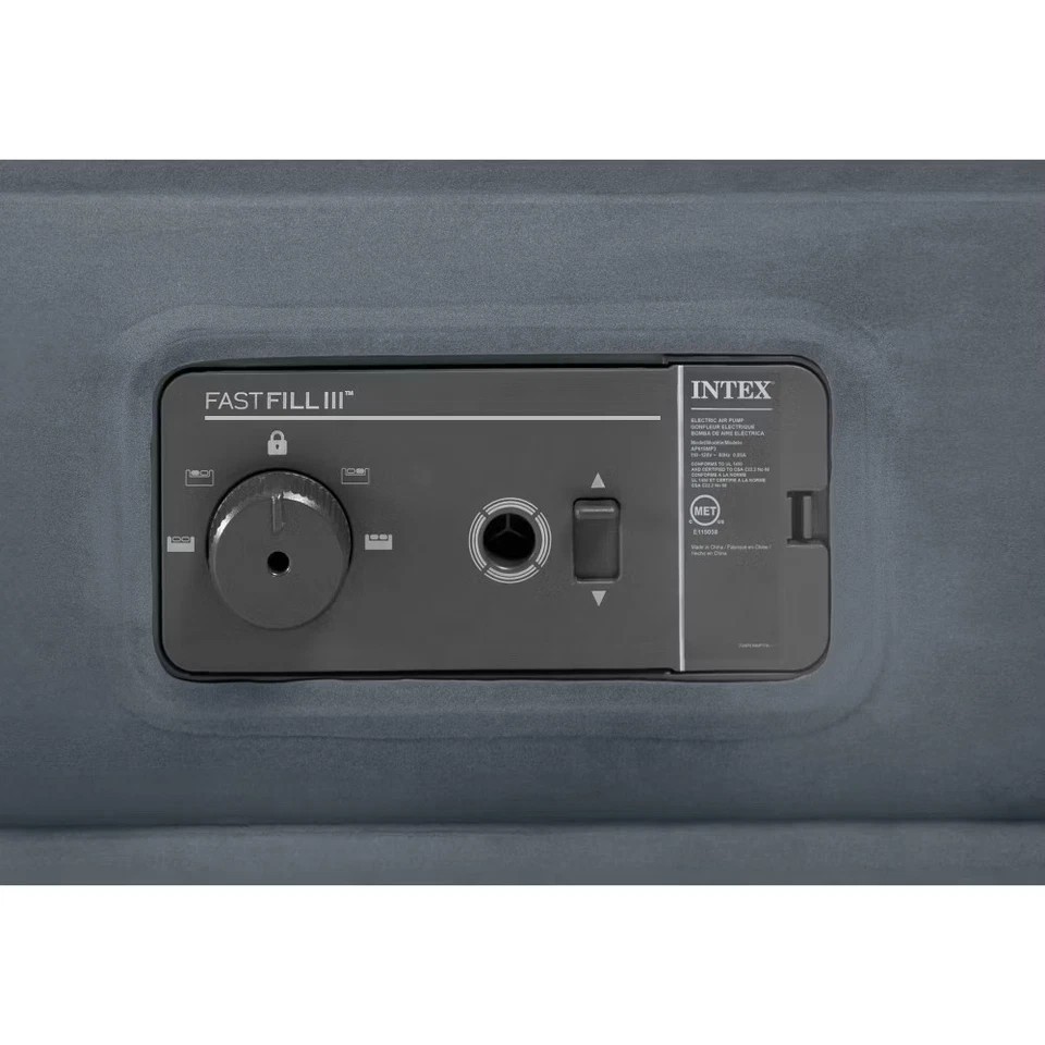 Intex 22″ Queen Zone Control Dura Beam Deluxe Durable Air Mattress Built-in pump