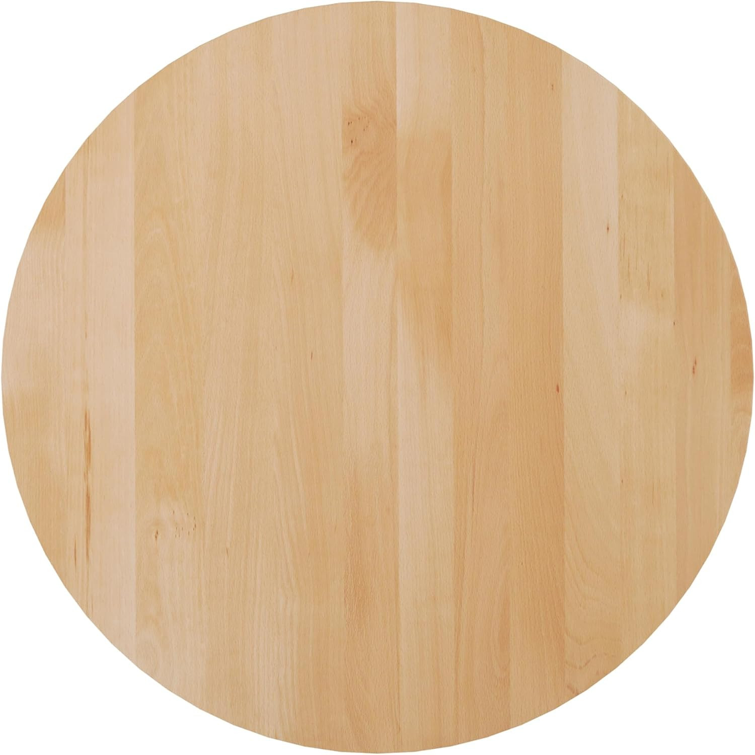 Bennett 30″ Round Solid Wood Table with Silver Cast Iron Base, 300 Lb Capacity