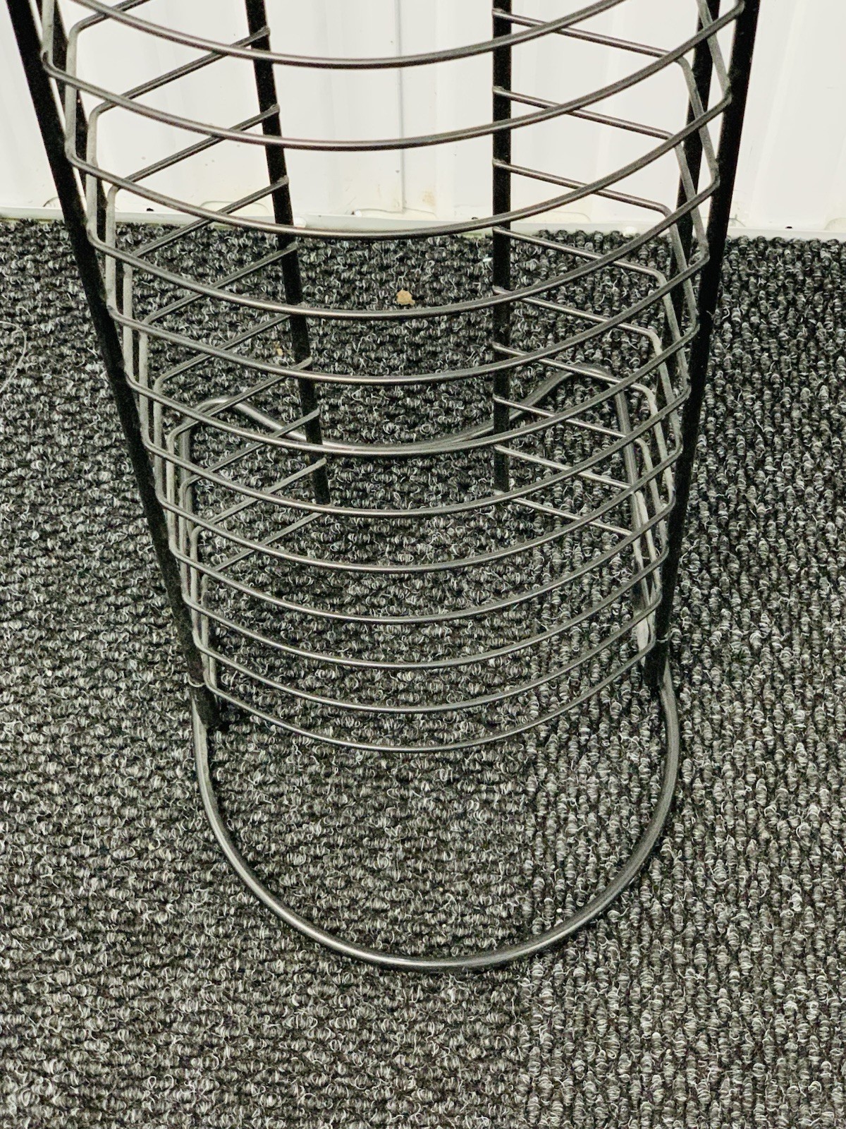 VHS Tape Storage Tower Rack Black Metal Wire 44” Tall – Holds 30 VHS Tapes