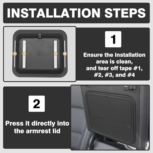 Center Console Organizers Compatible with 2024 2025 Floor Organizer&Hidden Box