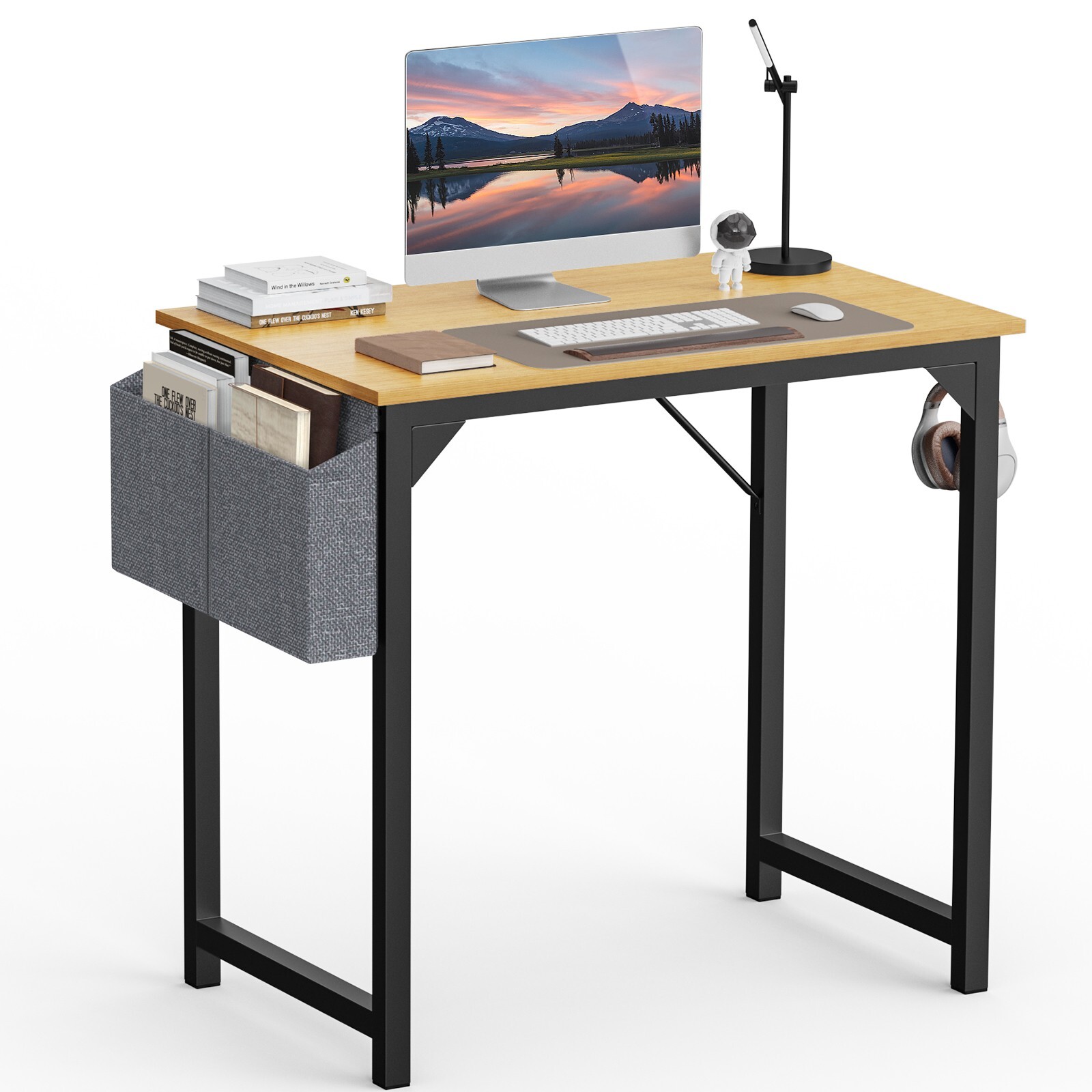 HOMEFLA Computer Desk 31In Home Office Writing Study Work Wood Kid Student Table