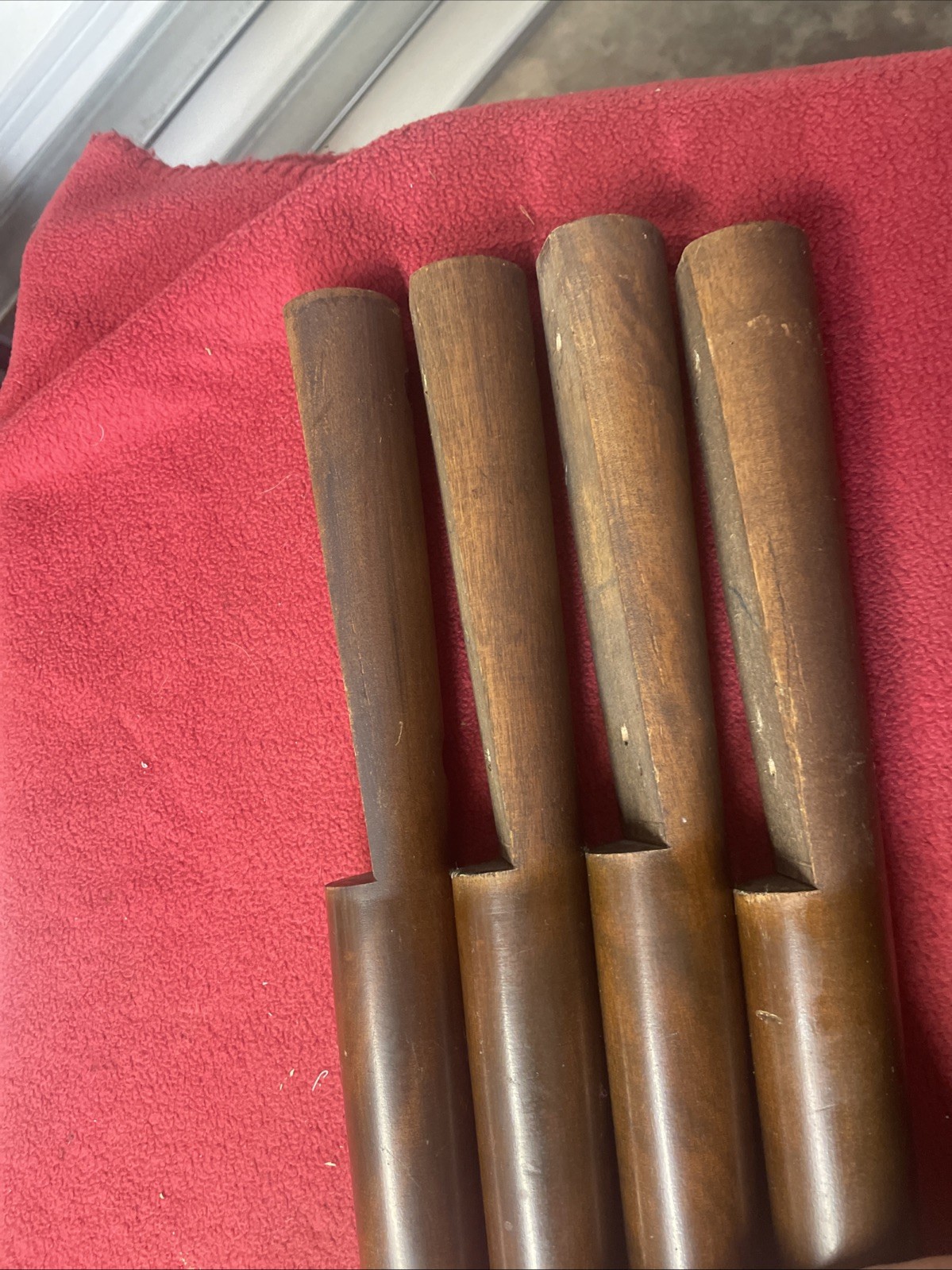 Mid Century 1950’s Sewing Table Wood Table Legs 29 3/4″ F