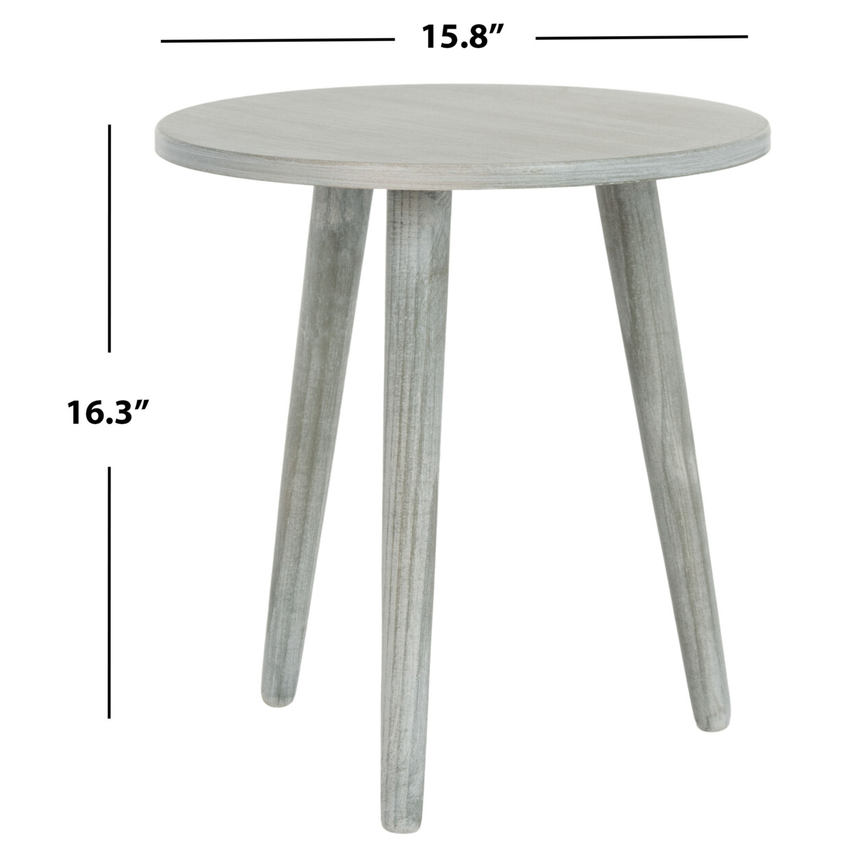 SAFAVIEH Orion Round Accent Table | Slate / Grey |
