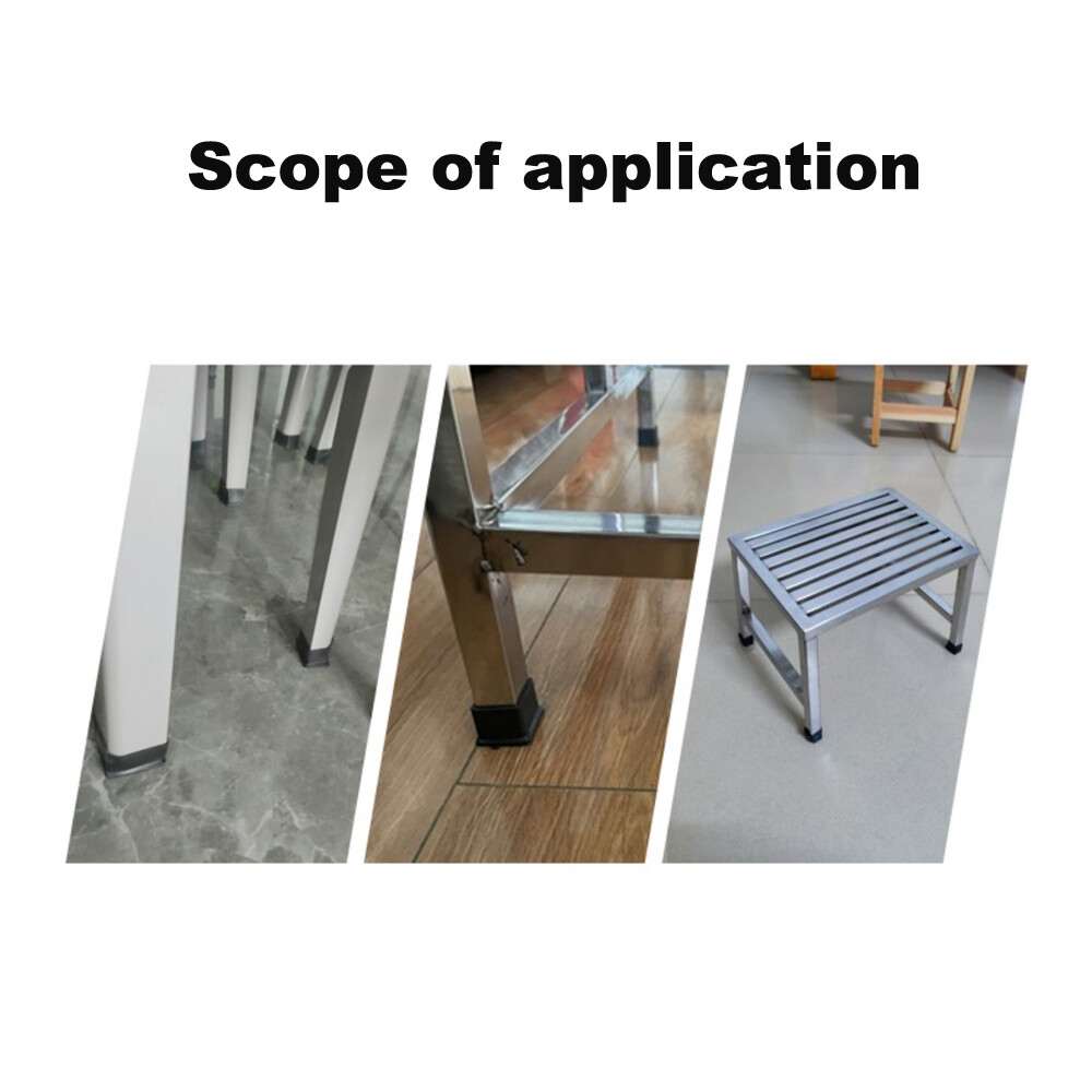Square Rectangle Chair Leg Cap Rubber Feet Protector Pads Furniture Table Covers
