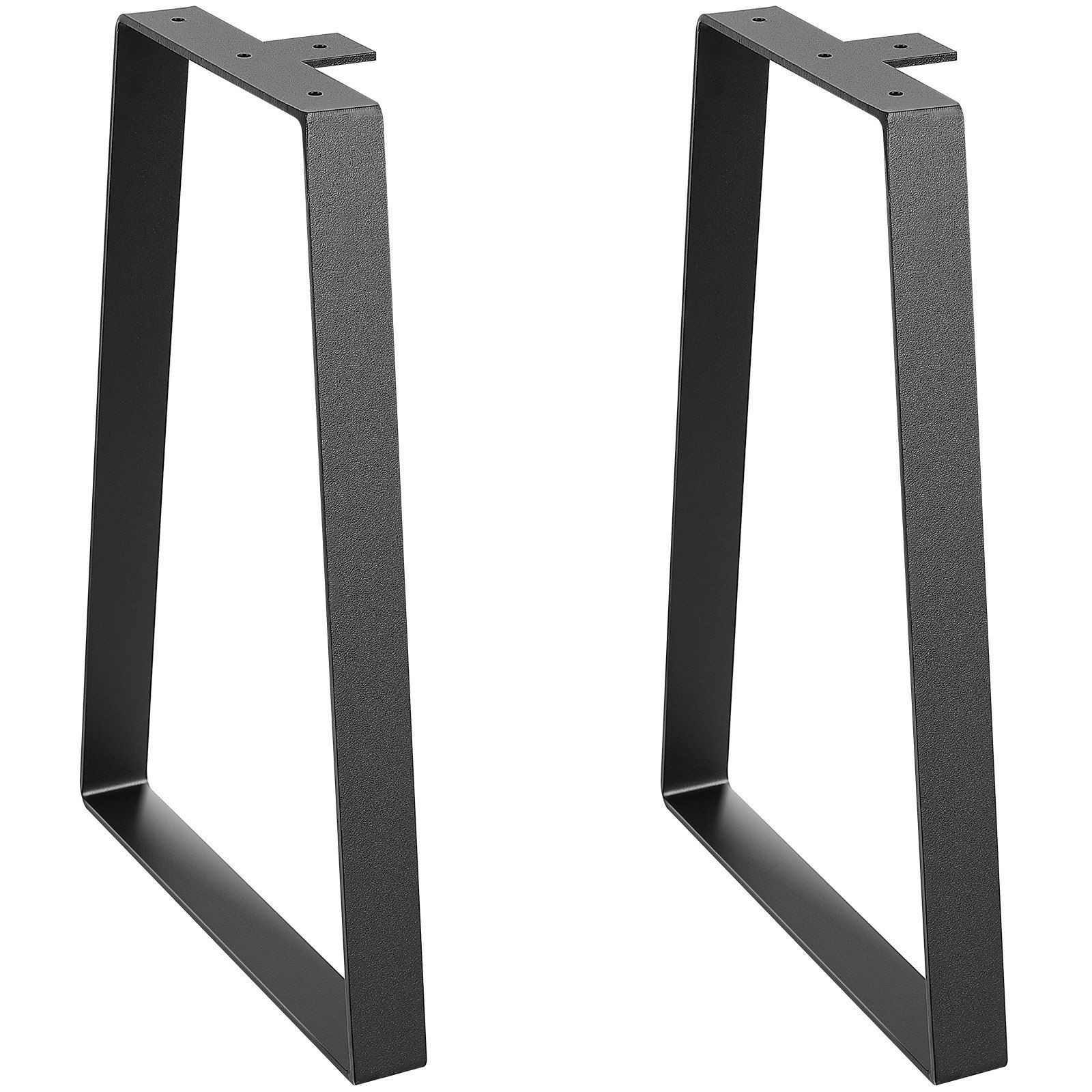 Black Powder Coated 16in Steel Legs 400lb Capacity Table Support