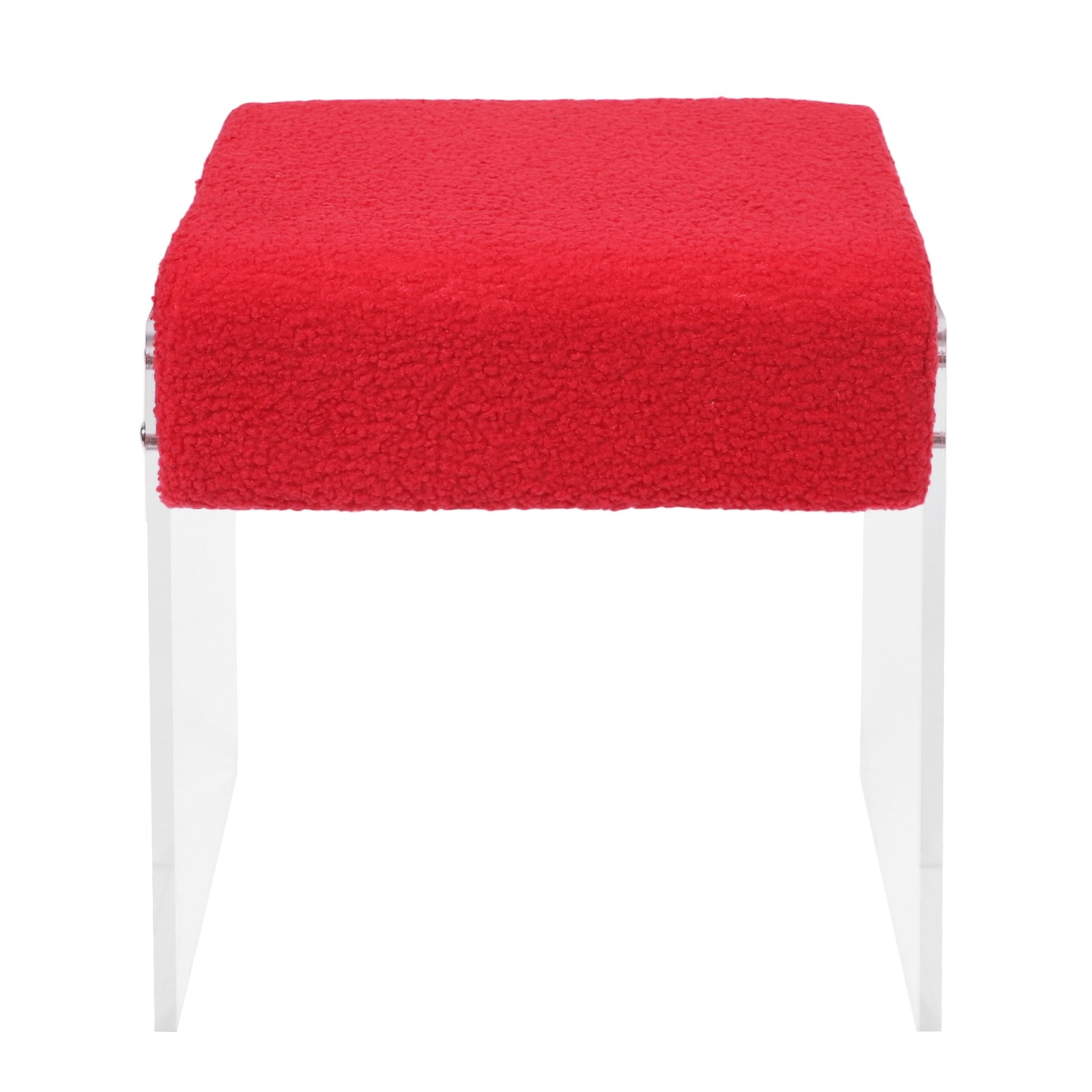 Makeup Stool Modern Minimalist Multi-functional Vanity Acrylic Chair w/ Cushion