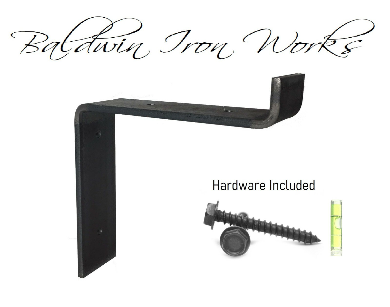 Metal Shelf Bracket, Rustic, Industrial, Modern, Farm Style, 3/4″ Front Lip