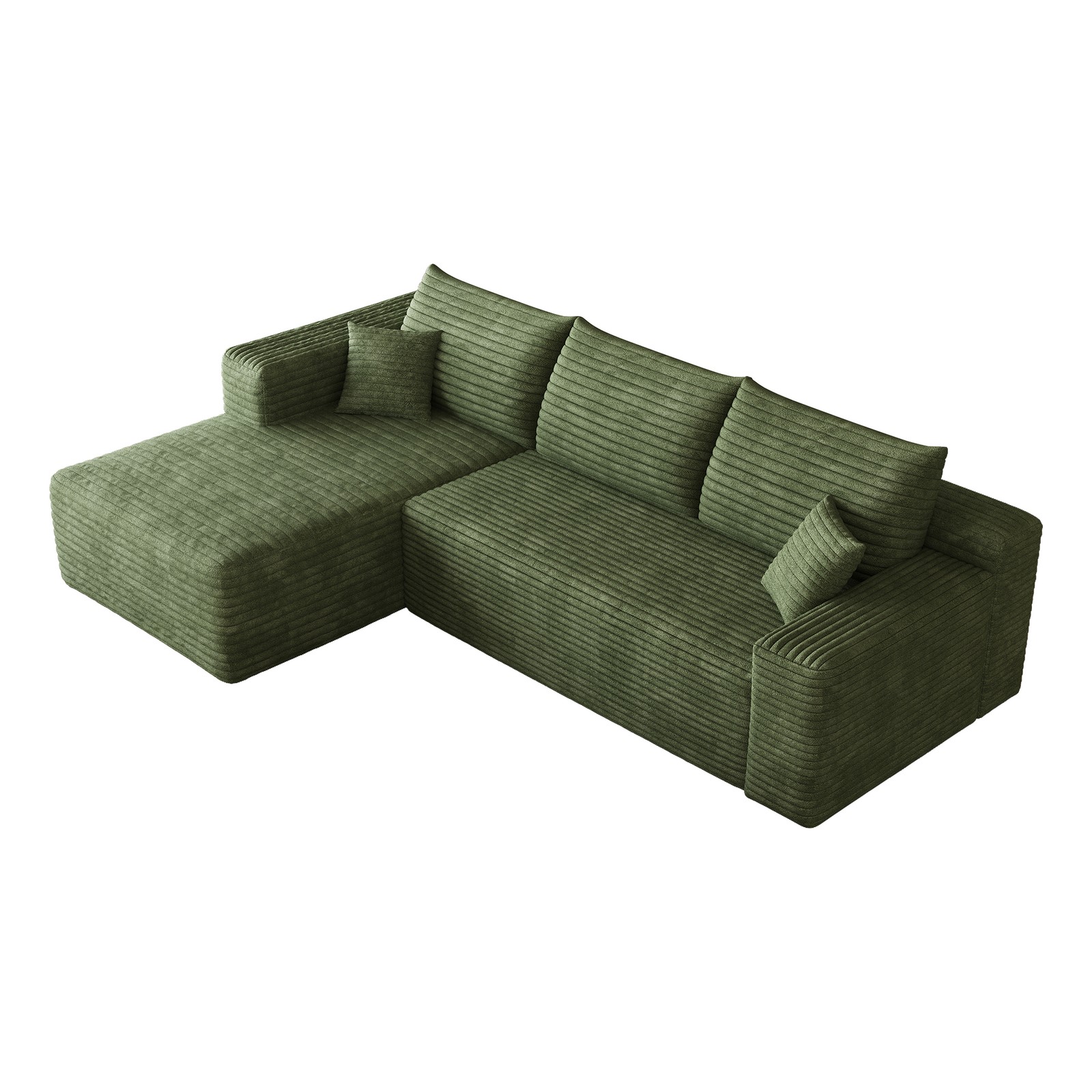 95″ Cloud Sectional Sofa,Modern Minimalist Upholstered Couches, Comfort U Shaped