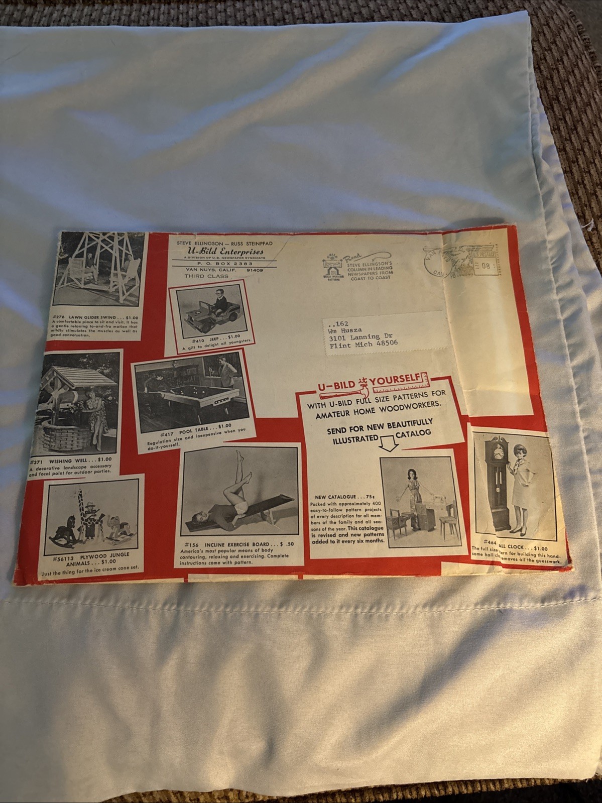 Vintage U-Bild Enterprises Pattern #162 Barbecue w Original Envelope &Order Form