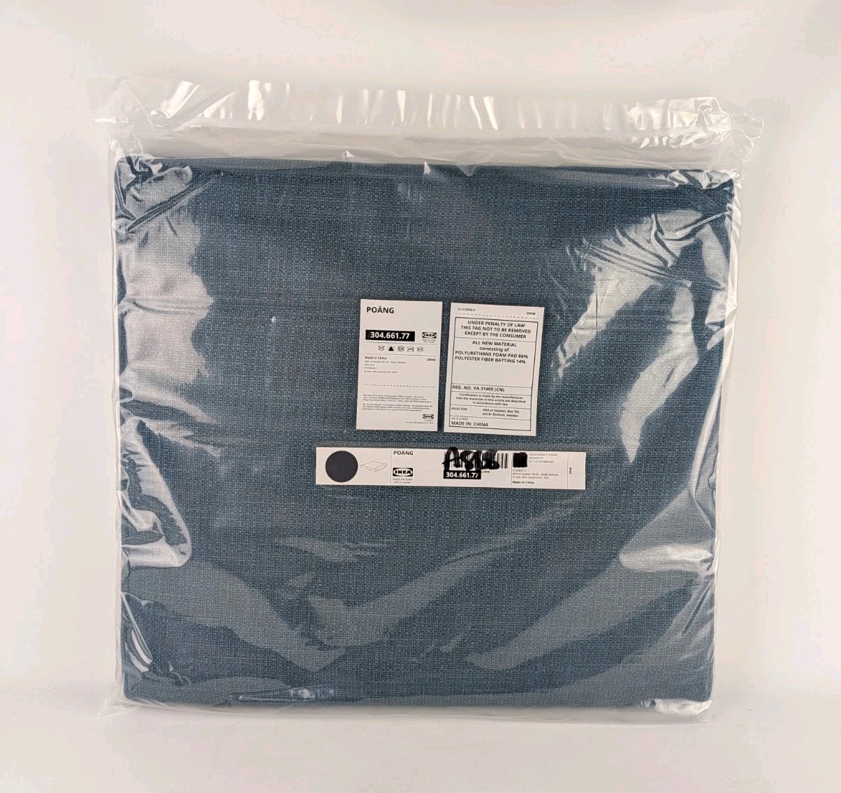 IKEA POÄNG POANG Ottoman Cushion Hillared Dark Blue 304.661.77 New