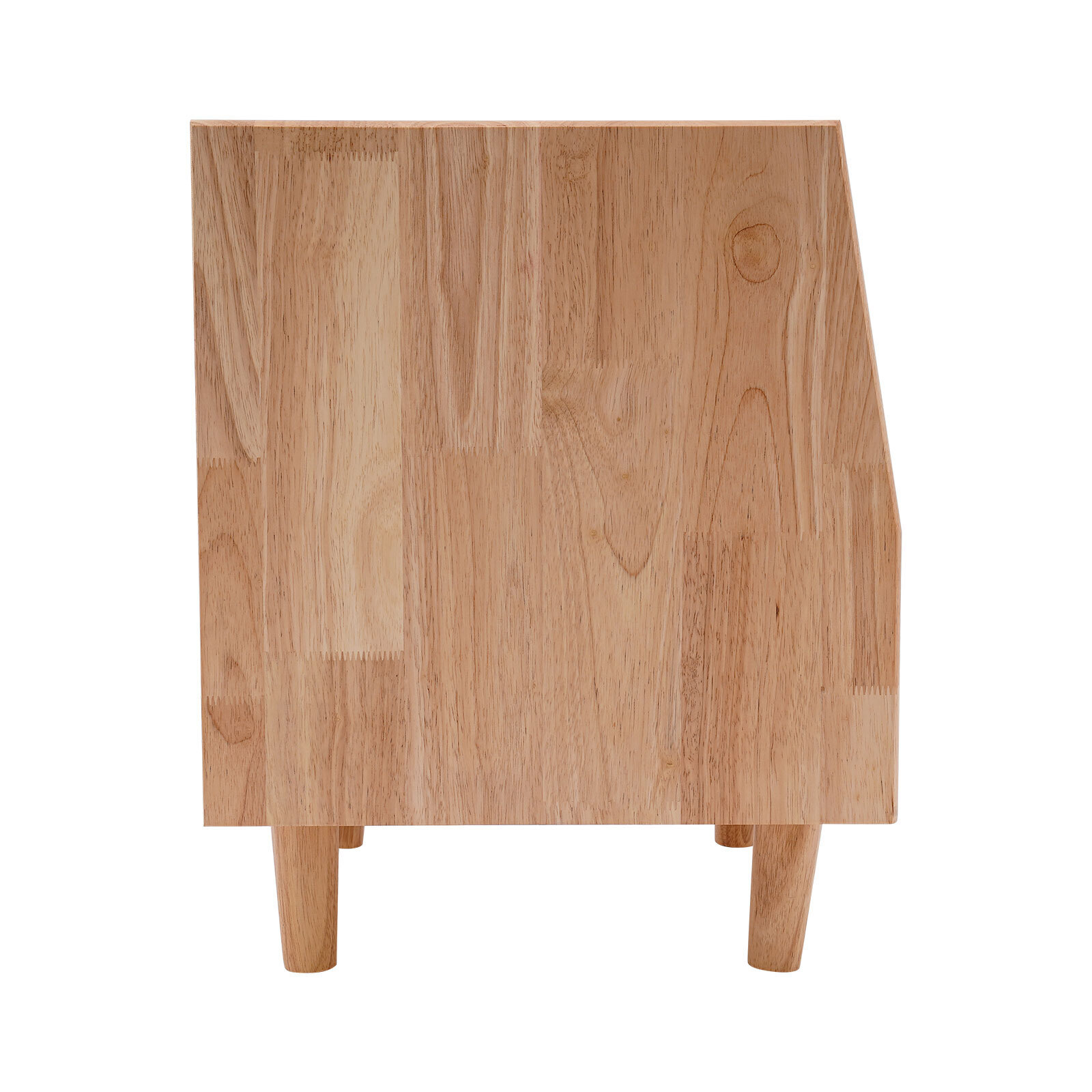 43.5*40*48cm Rubberwood Bedside Cabinet Bedroom Storage Cabinet With 2 Drawers
