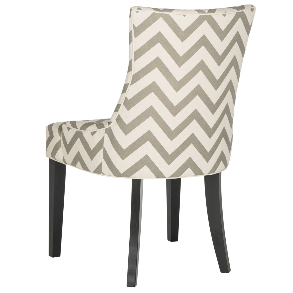 SAFAVIEH Lester 19”H Chevron Dining Chair Set of 2 | Grey / White |