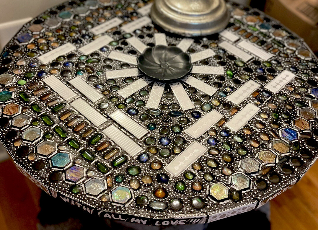 The Resurrection Table. Nothing New; Only Recycled Items Used; Handmade