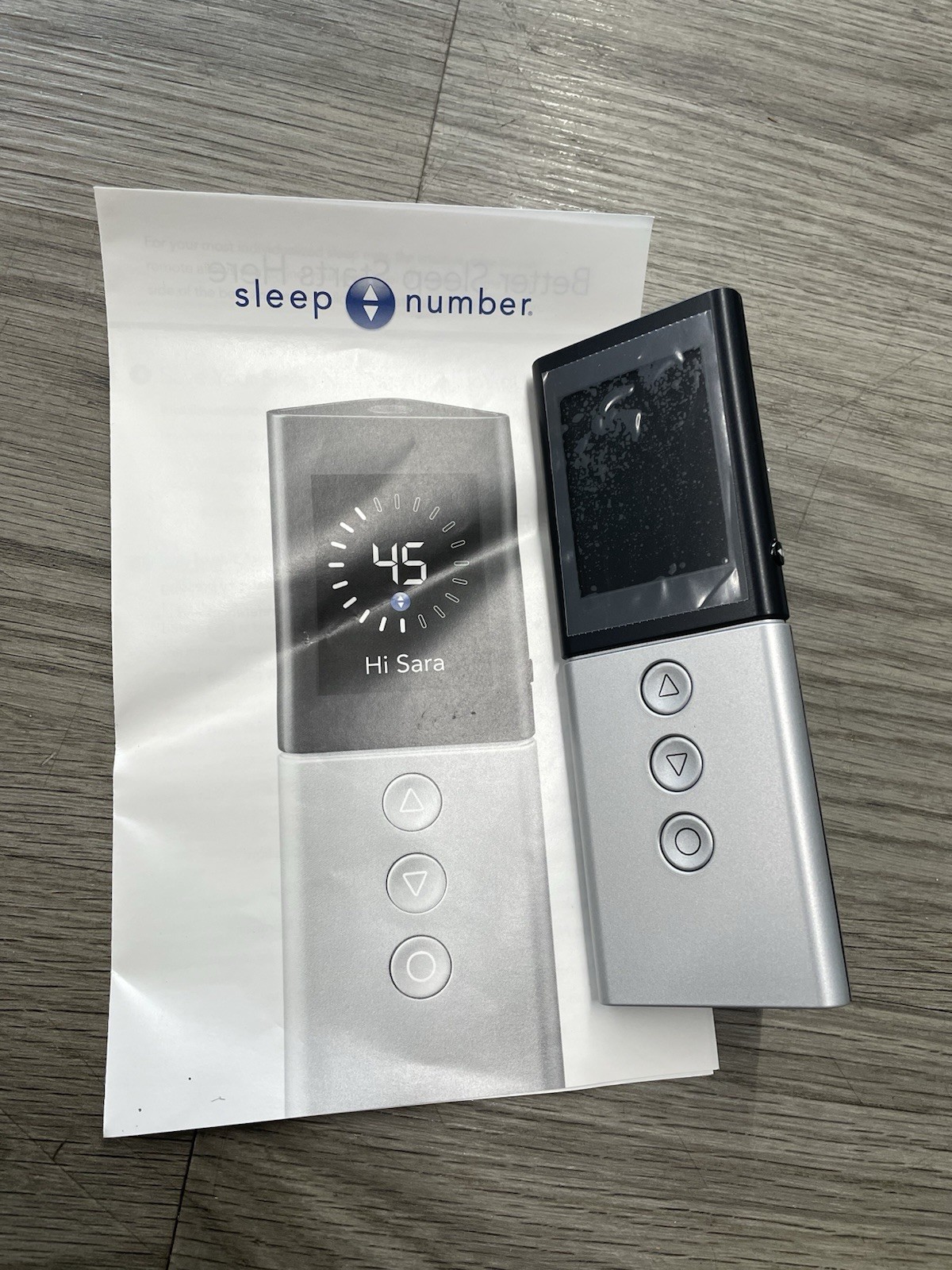 Sleep Number 5-Button Wireless Remote LPM-5000A Sleep IQ FlexFit 1 Dual Air/Temp