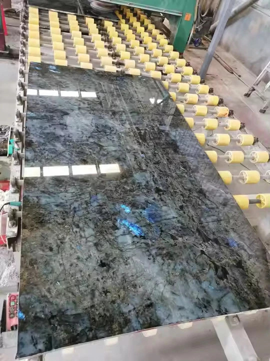 “Labradorite Stone Dining Table Slab | Gemstone Marble Countertop & Decorative