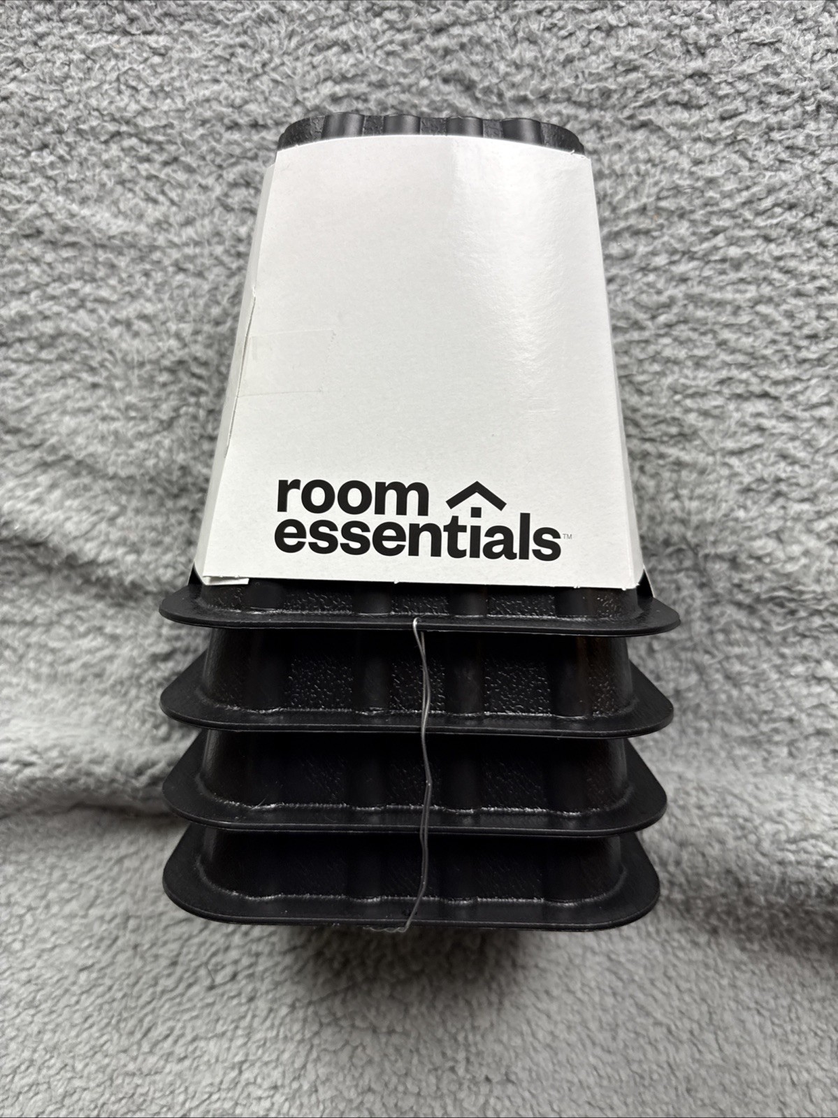 Room Essentials 4pk Bed Risers Espresso