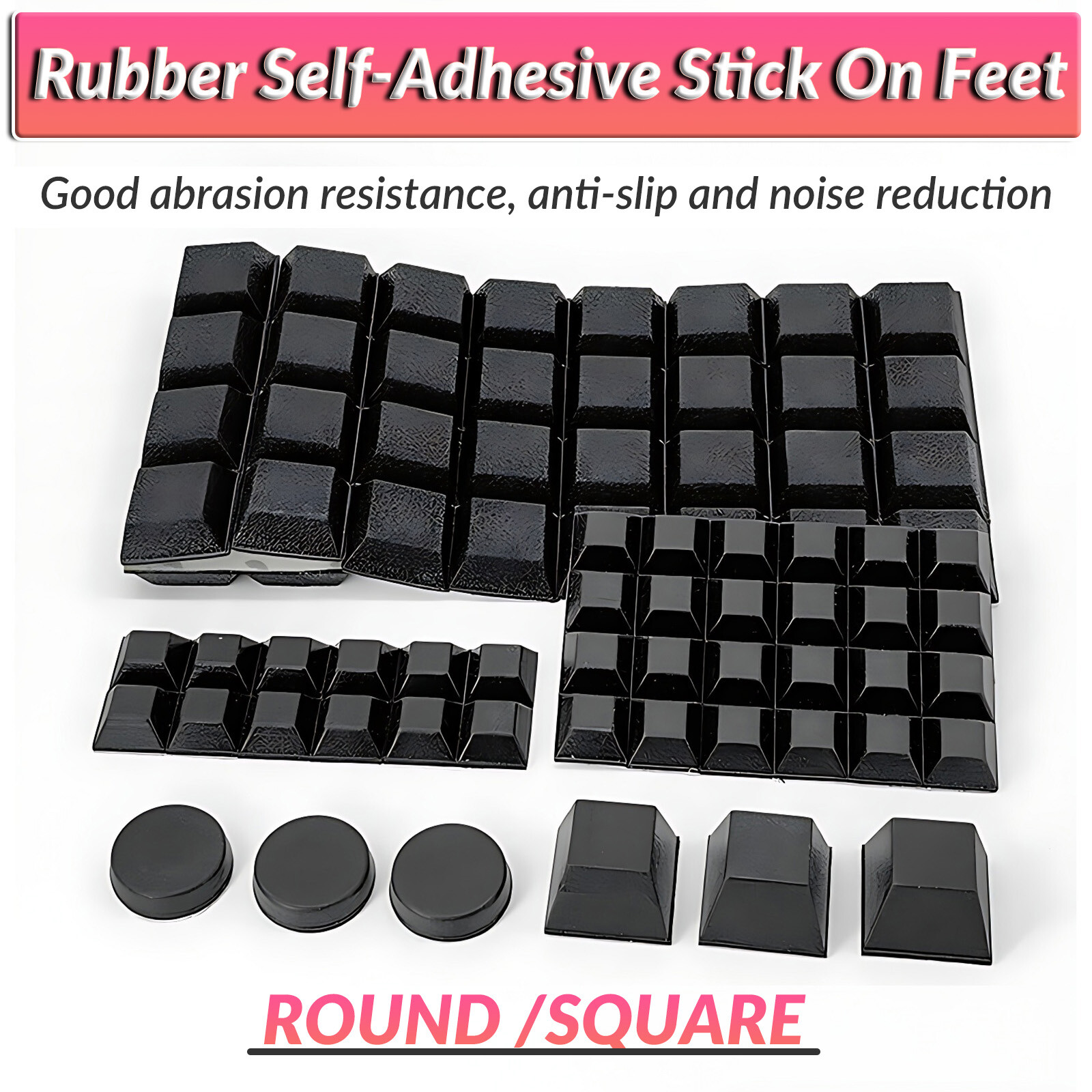 Black EPDM Rubber Foam Sealing Strip Round Bar For Cabinet Door Seal Φ1.5mm~30mm