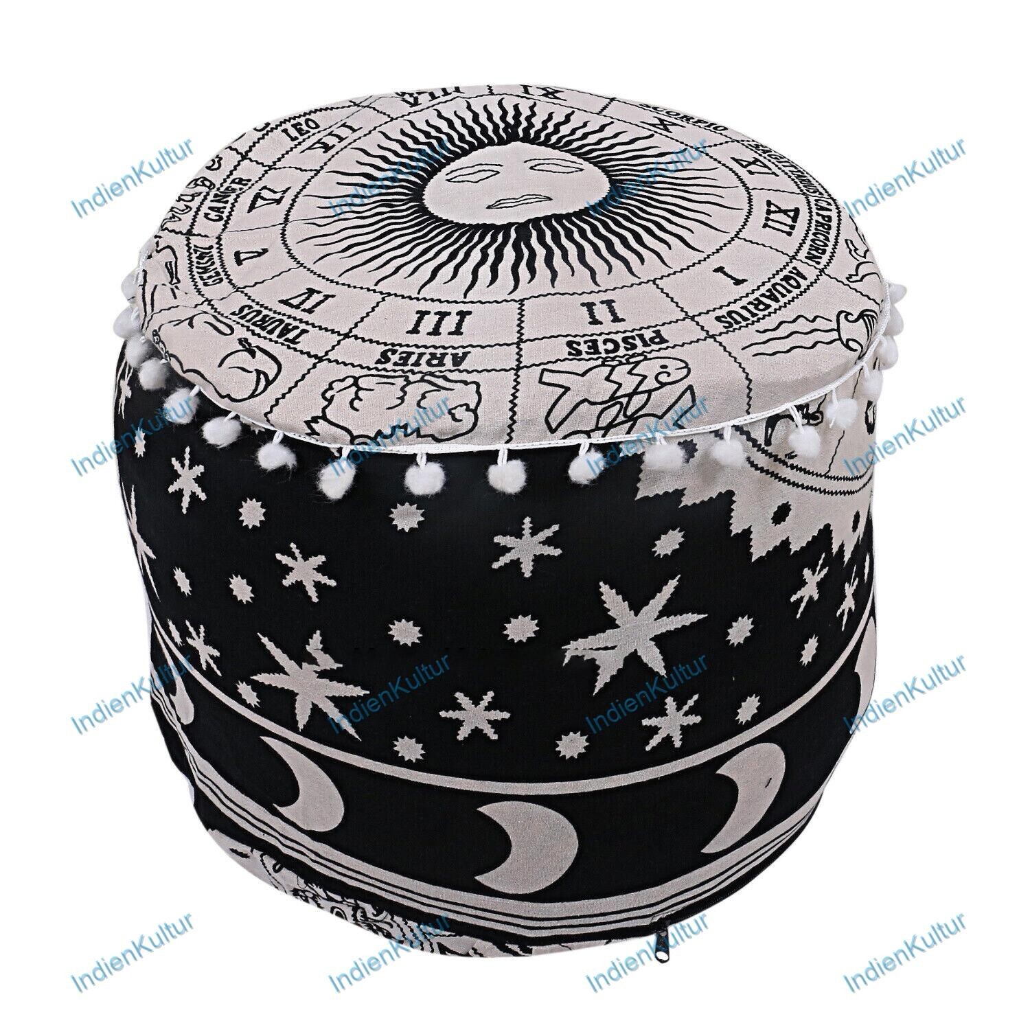 As Per Image Ottoman Chair Pouf Stool Mandala Handmade Pouffe Poof INDIAN Decor