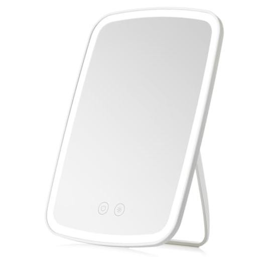 Lighted Makeup Mirror, Portable Mirror with Lights, 1500mAh 9.4″x6.6″ White