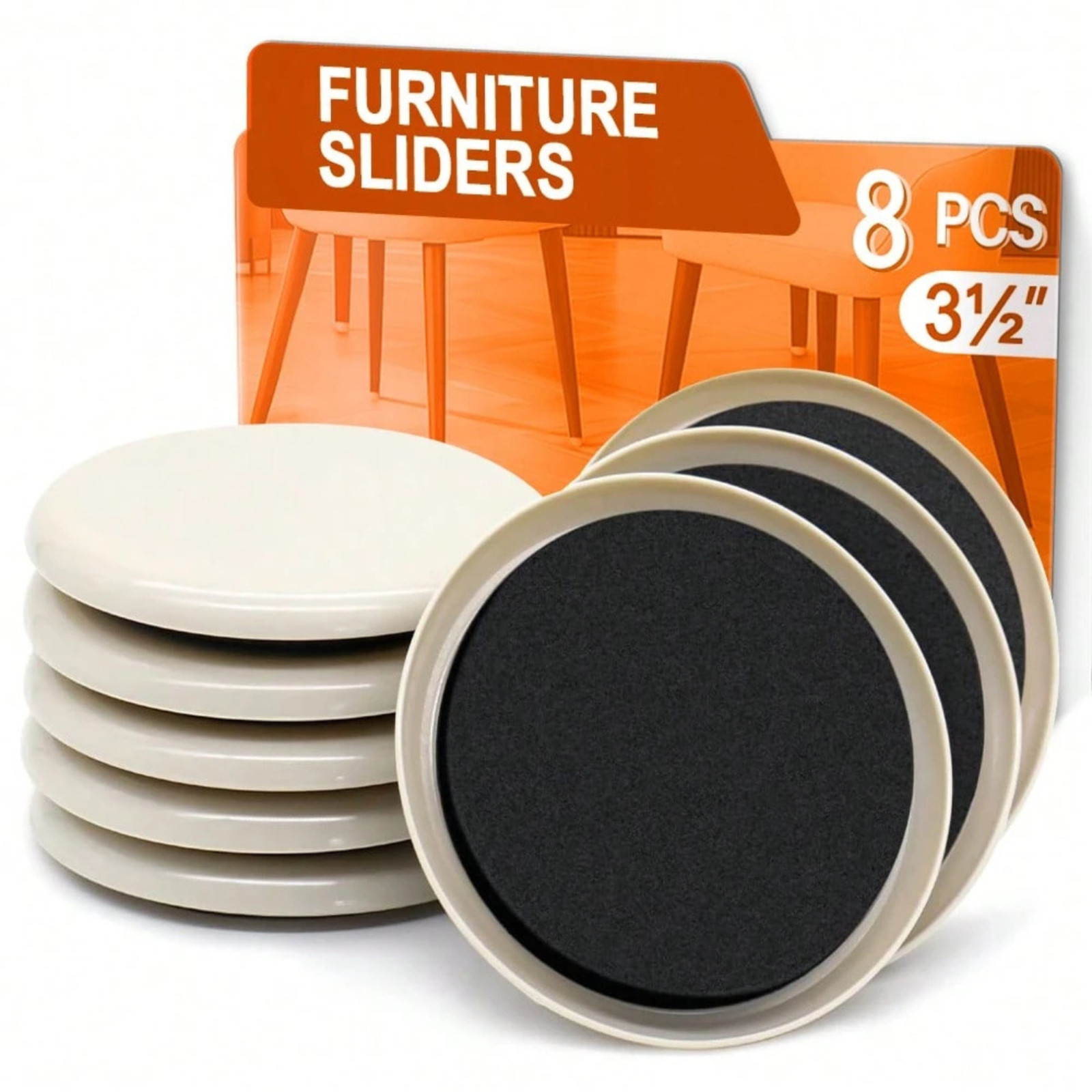 Heavy Duty Furniture Sliders for CARPET Hardwood Floors Pads Table Movers Glides