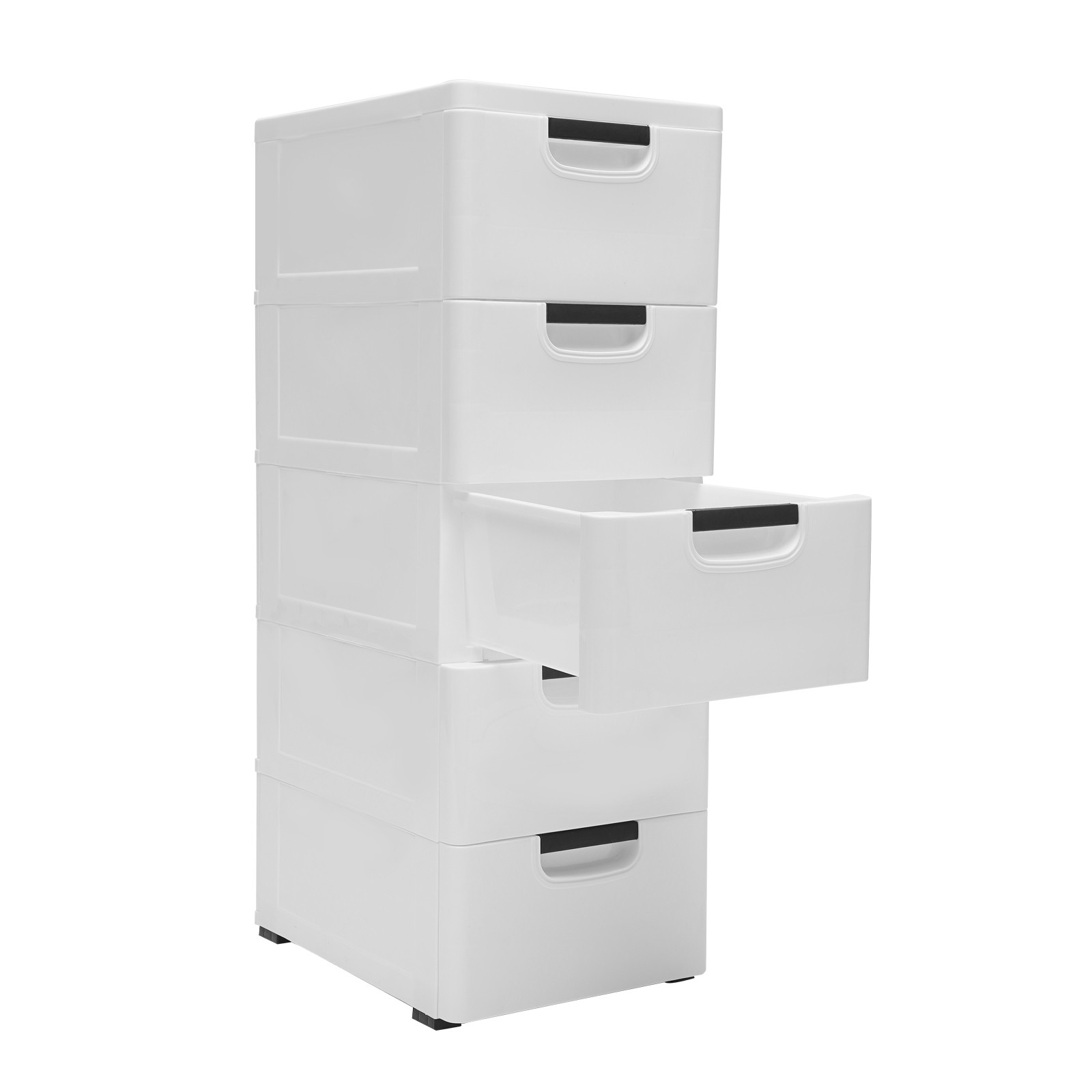 Plastic Drawers Dresser with 5 Drawers 15.75 x 11.81 x 33.07inches Cabinet
