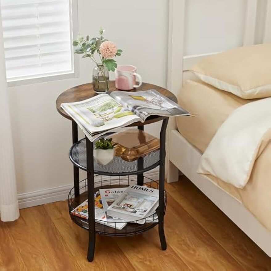 Industrial Vintage Side Table, Coffee Table for Office