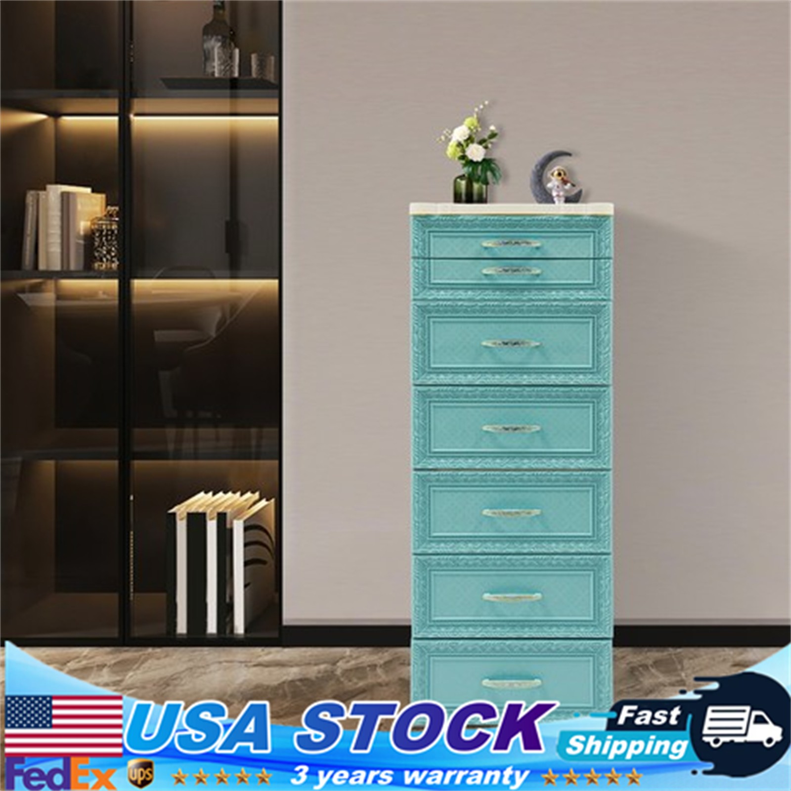 Dresser for Bedroom with 7 Drawers Tall Chest of Drawers 7 Drawer Dresser