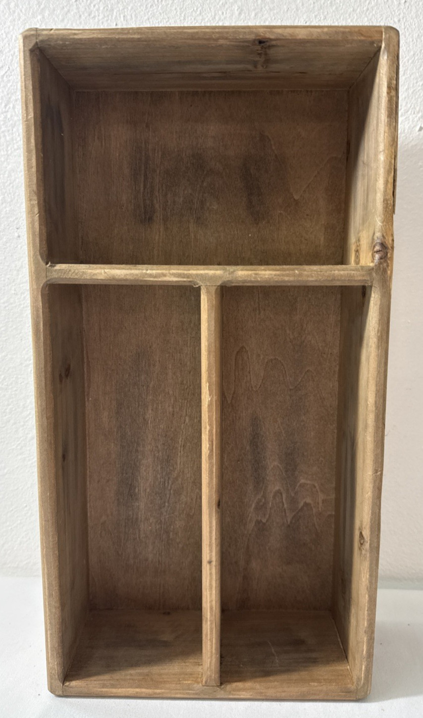 Wood 3 Section Drawer Orginzer Ashland 17″ x 8.5″ x 3.5″ Free Shipping