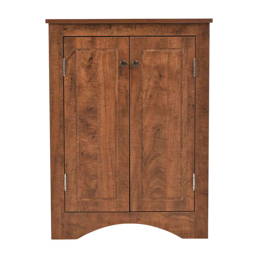 23.6 In. W X 17.2 In. D X 31.5 In. H in Brown MDF Freestanding Triangle Corner L