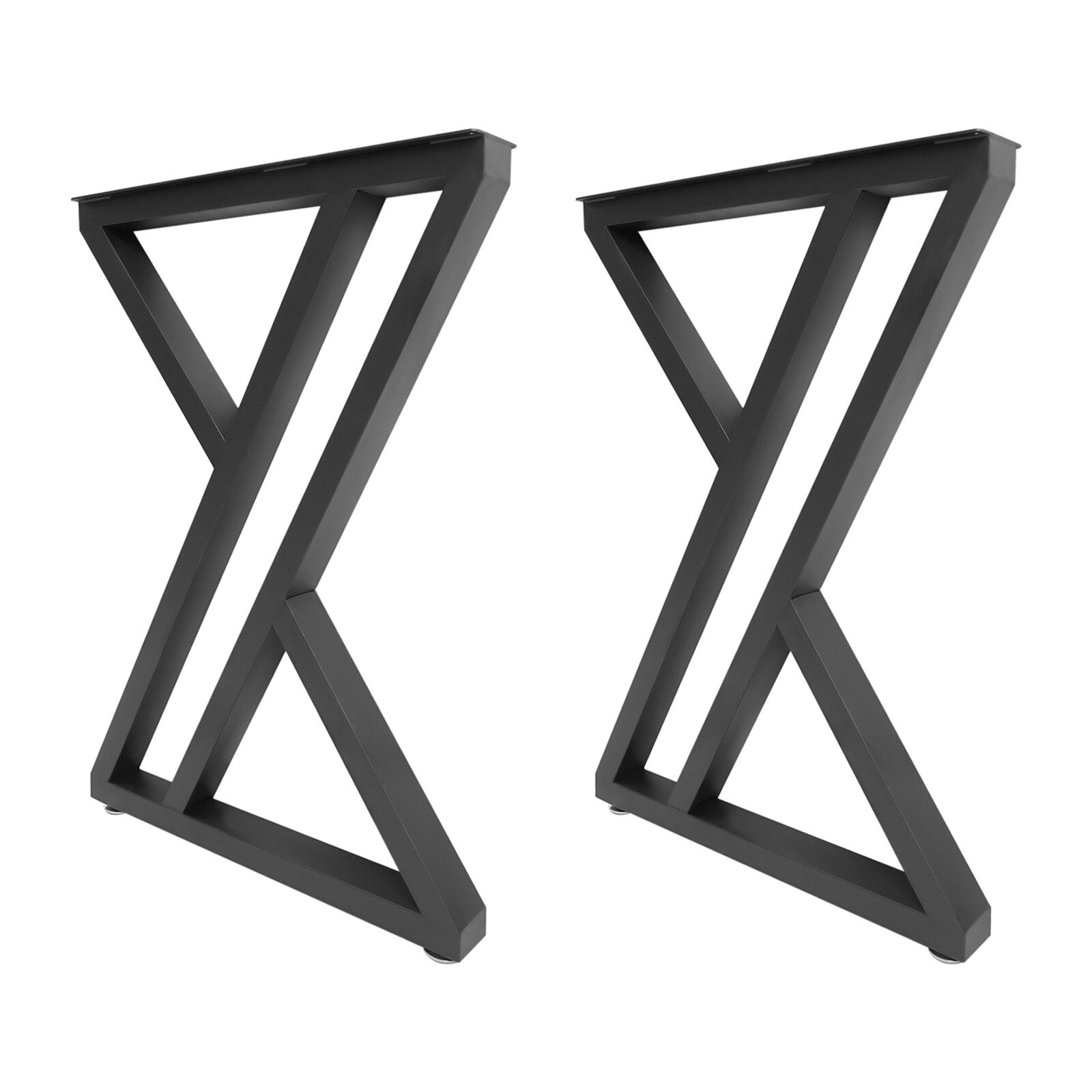 Modern Iron Table Legs X-Shaped Desk Legs Metal Furniture Dining Table Legs 2PCS