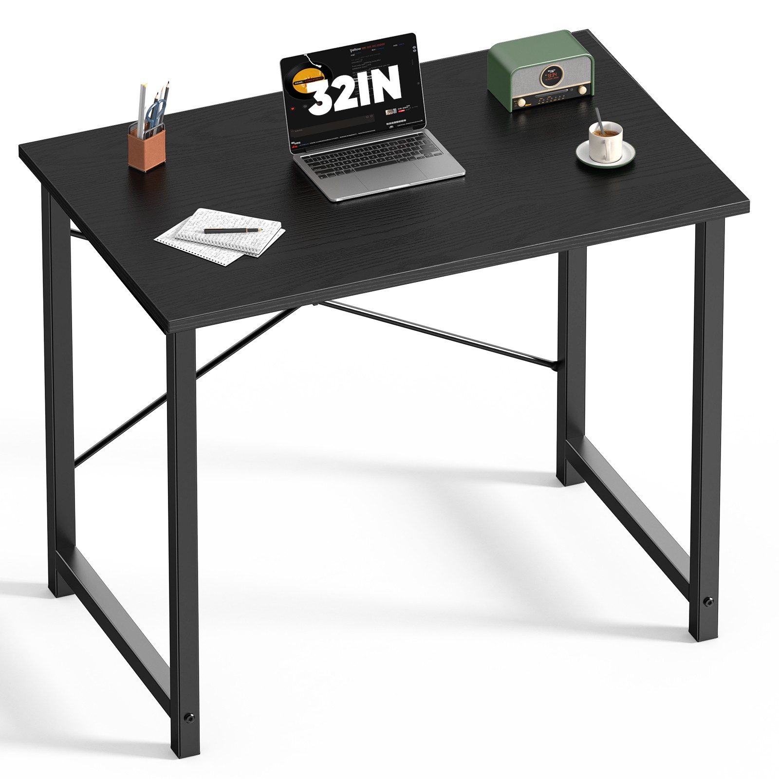 Computer Small Office Desk 32″-63″ Student Study Writing Work with Reinforcement