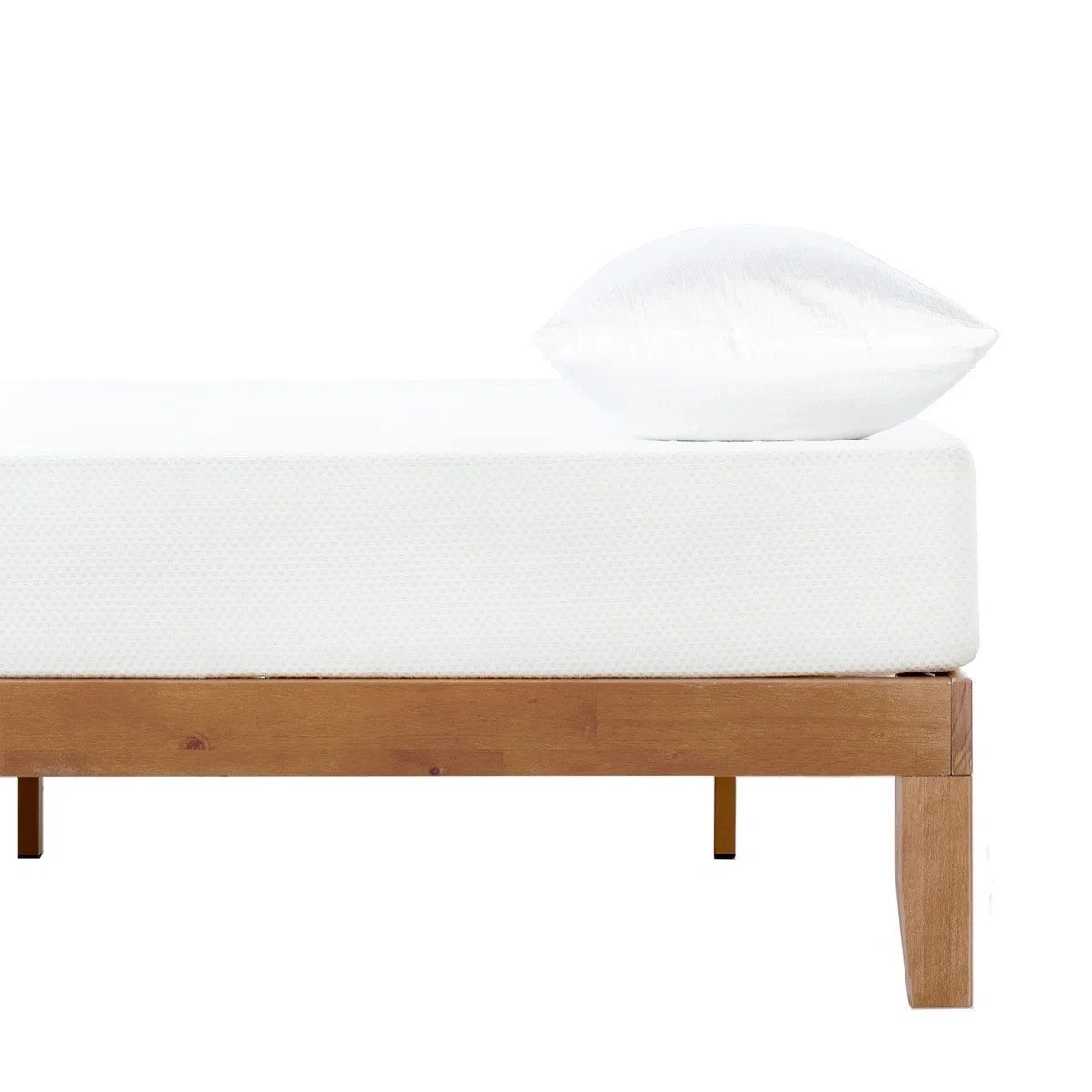 King Platform Bed Solid Wood Scandinavian Natural Minimalist Mid Century Modern