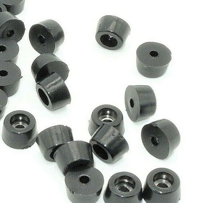 1/2” x 1/4” D X H Rubber Feet w Washer Rubber Bumpers Various package sizes