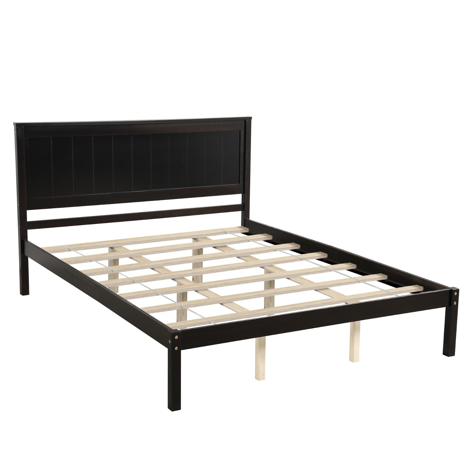 🛏️MATTRESS NOT INCLUDED!🛏️Queen Bed Frame +Headboard +No Box Spring Needed!!