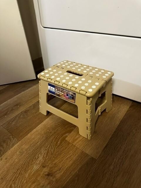 ACKO Folding Step Stool 9 Inch Step Stool 300 lb Capacity 8.5″D x 12.5″W x 9″H