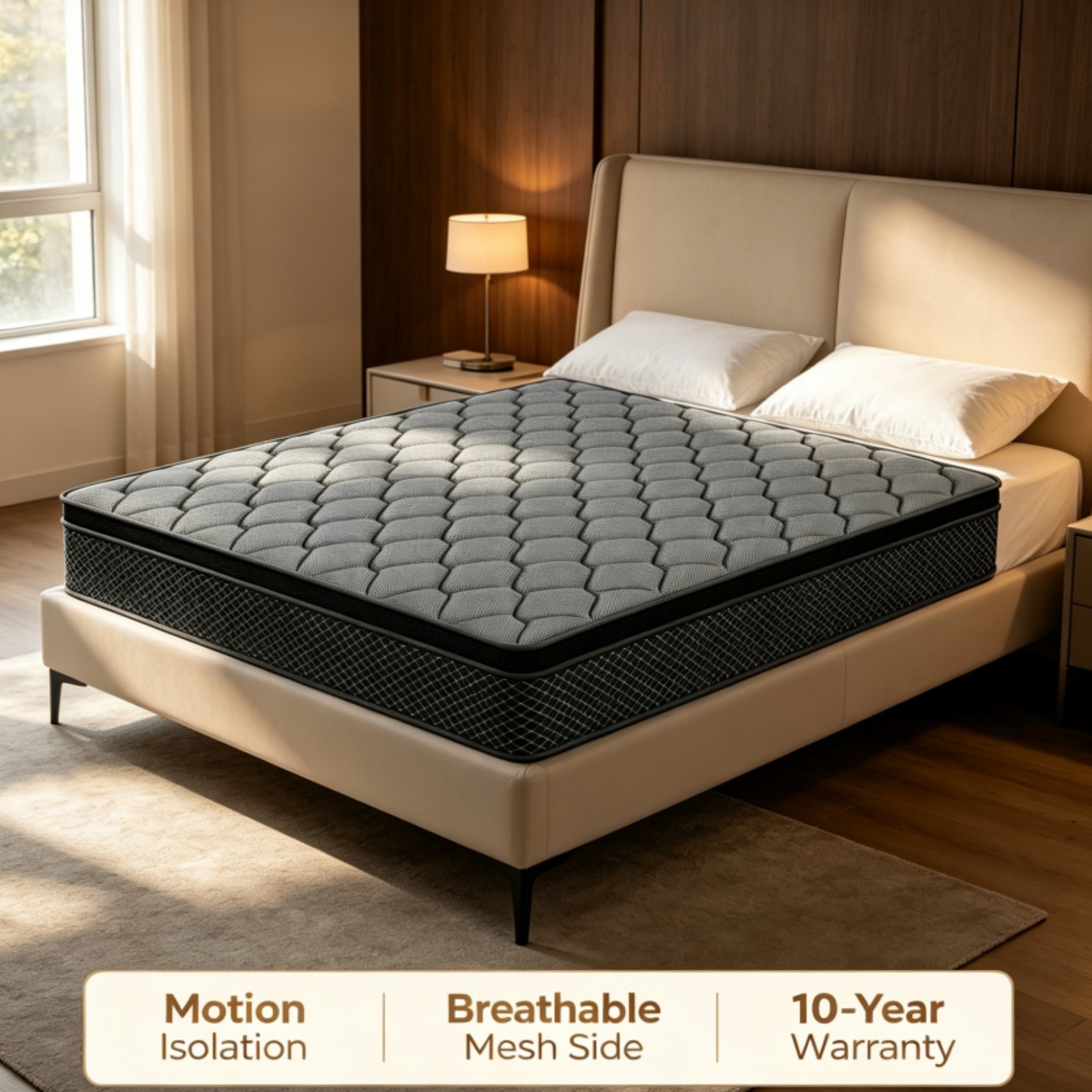 12”14” Premium Memory Foam&Spring Hybrid Mattres King Queen Full Twin Size NEW