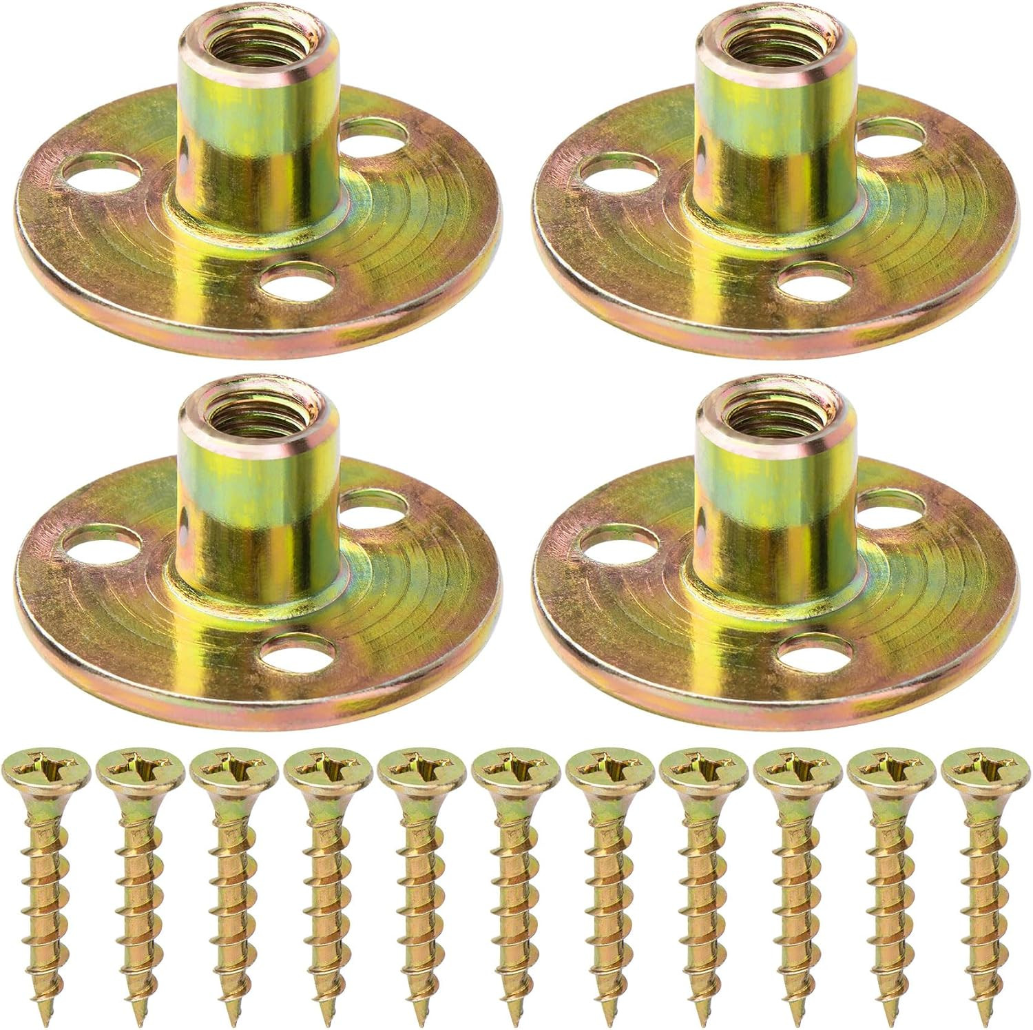 8 Sets Leg Mounting Plates, Furniture Legs Attachment Industrial