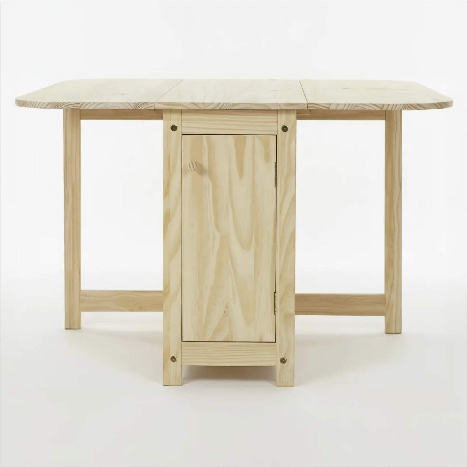 Solid Wood Folding Dining Table and Chair Set with Storage – Foldable Dining