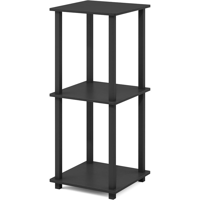 Compact Modern Minimalist Side Table Set 2-Tier Functional Storage End Tables US