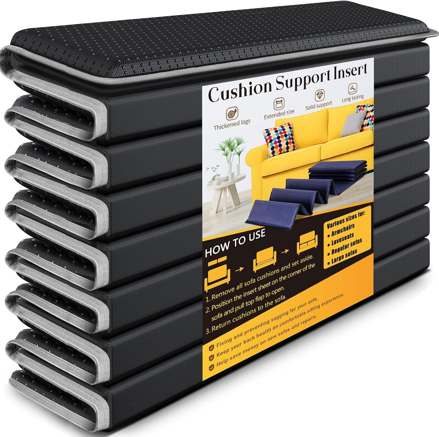 Heavy Duty Couch Cushion Support Board for Sagging Sofa, 21.5”X70” Extra Thick