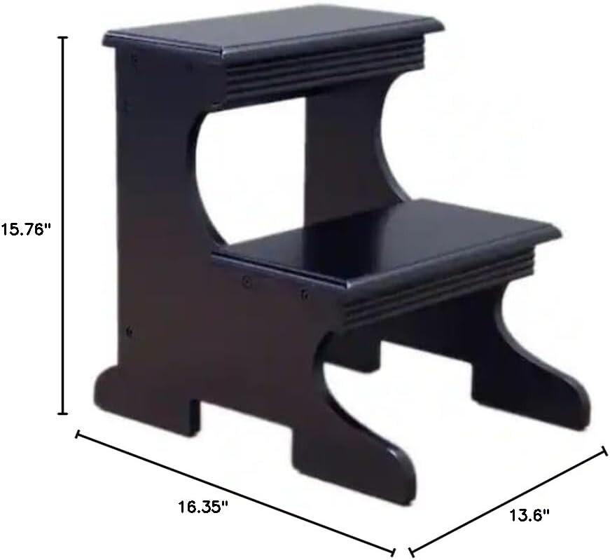 Bedside Stairs For High Beds Adults Two Step Stool Foot Bed Steps Ladder Wood