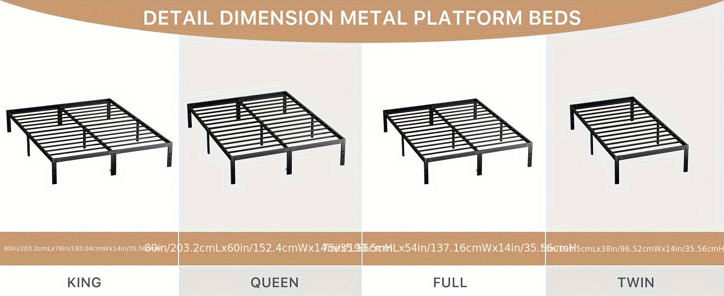 Premium Steel Bed Frame – Sturdy, Spacious & Long-Lasting for All Bed Sizes