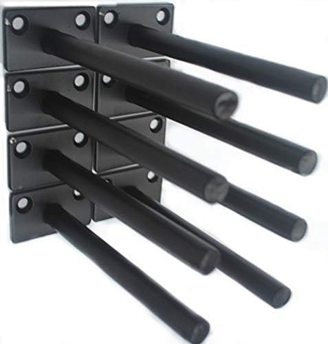 Create Floating Illusions: 12 Pcs Black Solid Steel Shelf Brackets with Hardware