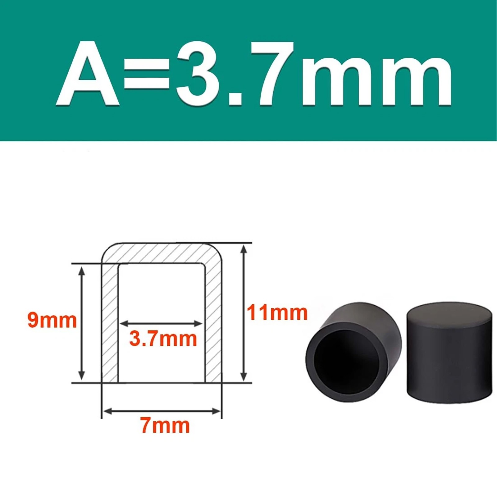 White Silicone Rubber Hose End Blanking Cover Caps Cap Heat Resist 3.7mm~60.5mm