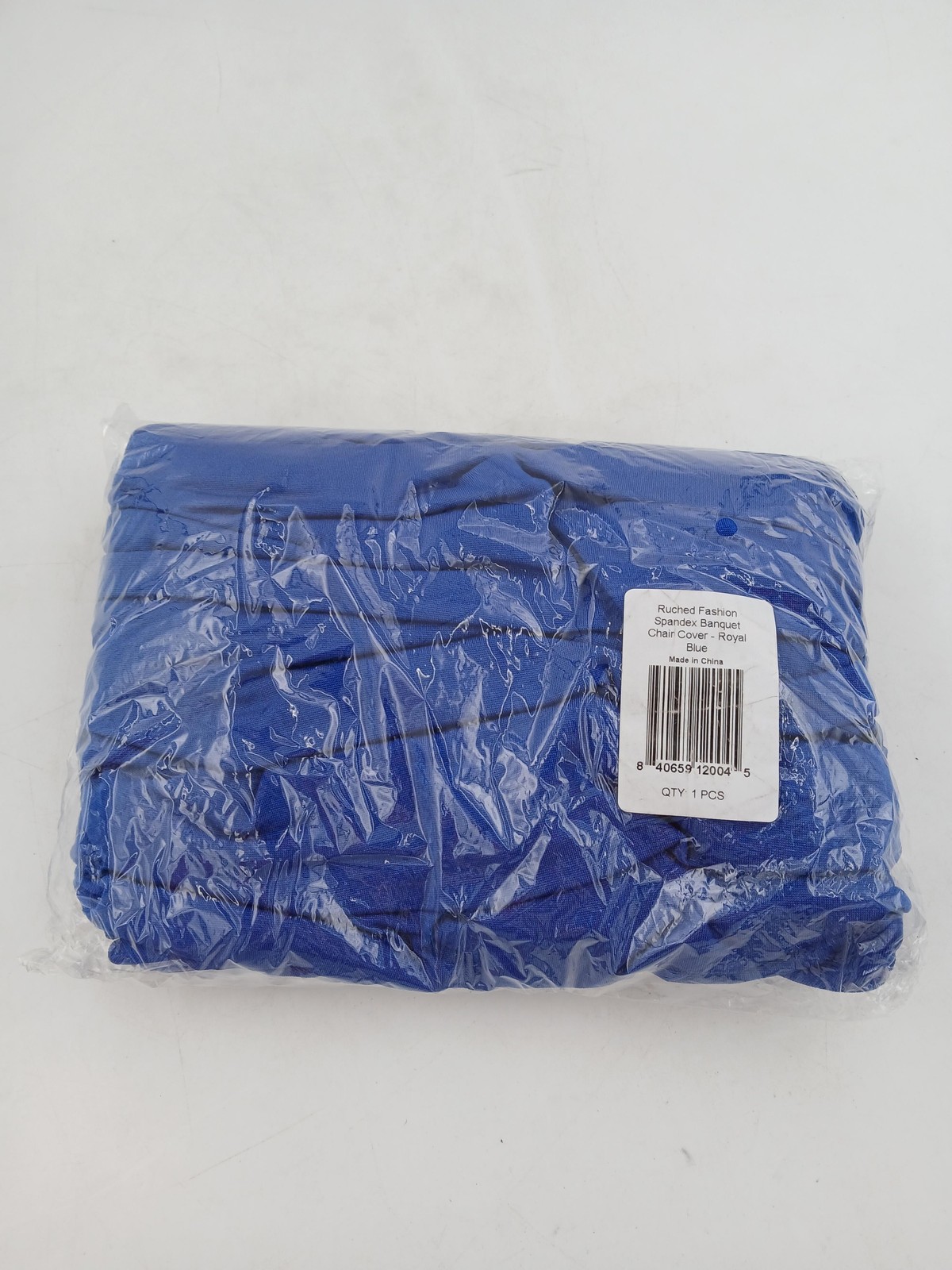 Ruched Fashion Spandex Banquet Chair Cover Royal Blue Wedding Party Event Decor