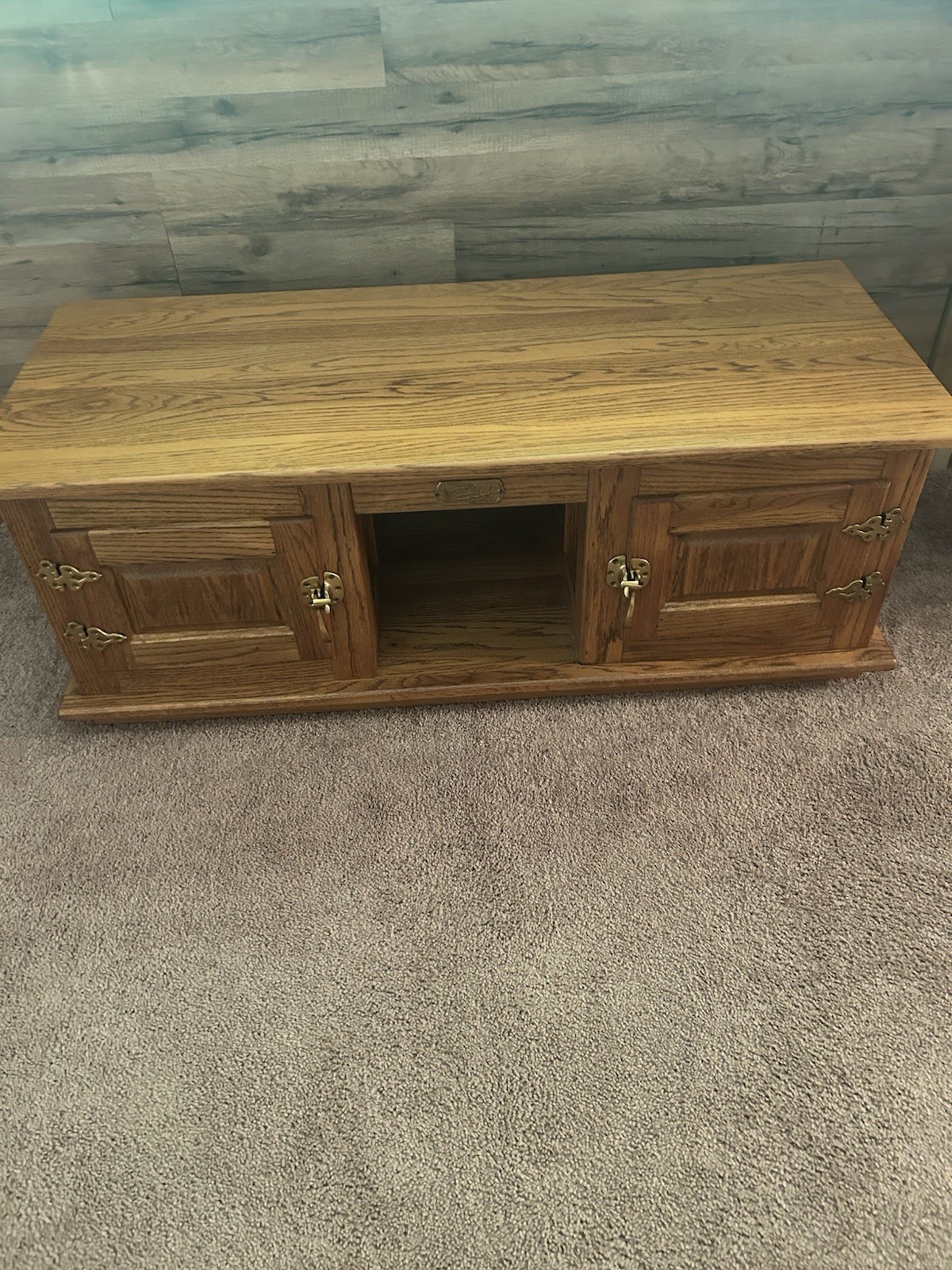 White Clad coffee table/ entertainment center