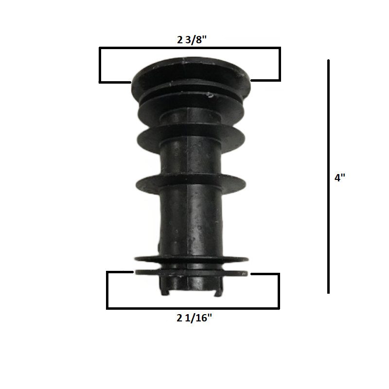 Douglas 2 1/16″ x 2 3/8″ Plastic Insert Bushing Swivel Chair or Stool Set of 2